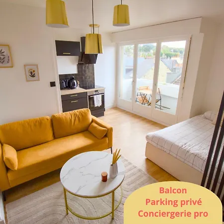 La Duche - Appartement Neuf Central, Calme, Vue Sur Les Toits De Cherbourg Et Parking, Intendance Luxury Host Exterior photo